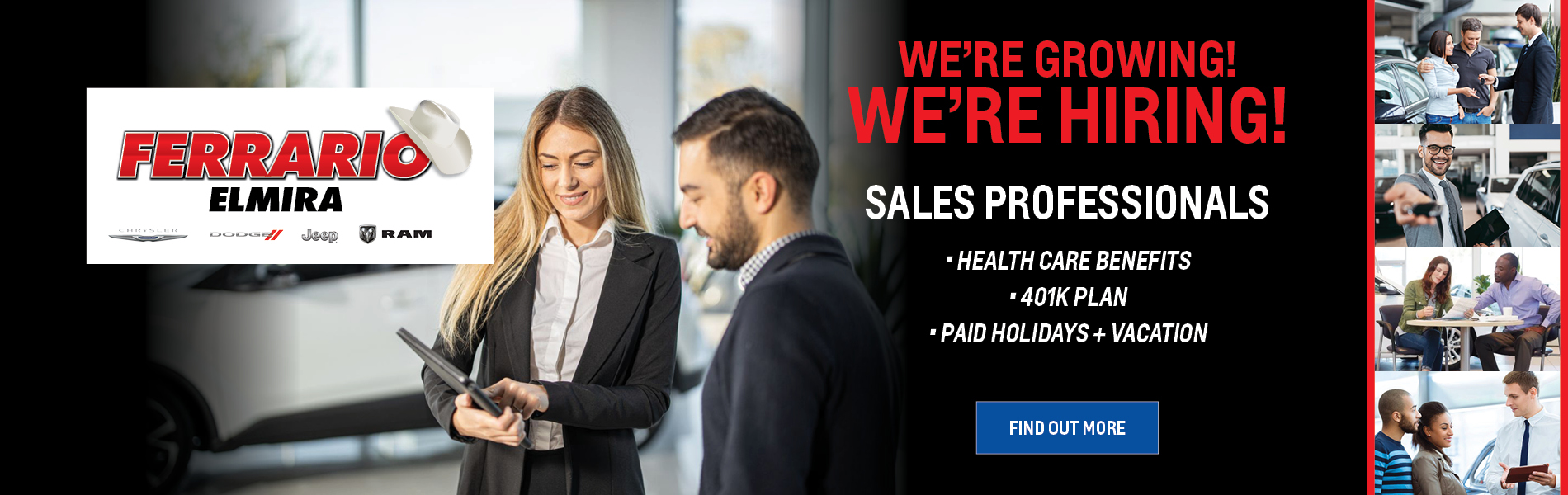We’re hiring Sales Professionals